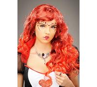 Magic Box Womens Queen of Hearts Long Curly Red Wig