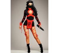 Magic Box Womens Short Dragon Ninja Costume S (UK 8-10)