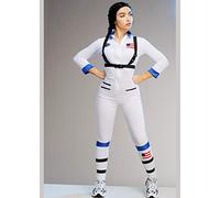 Magic Box Womens Space Girl White Astronaut Costume S/M (UK 8-10)