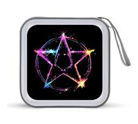 Magic Bright Pentagram CD Case Holder Portable 40 Capacity DVD Wallet Storage Organizer for Car Travel