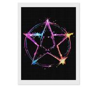 Magic Bright Pentagram Diamond Painting Kits for Adults Full Square Drill Diamond Art 12"x16"