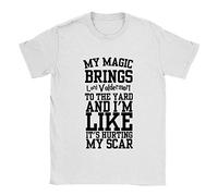 Magic Brings Mens T-Shirt Small White Halloween Potter Inspired Funny Harry Gift Top