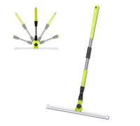 Magic Broom Squeegee, with 51 Long Handle Floor Squeegee for Tile Floor, Rubber Broom for Pet Hair Cleans Glass,Fine Dust,Hair,Liquids