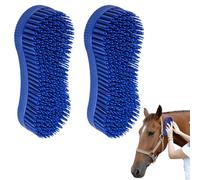 Magic Brush Horses, 2 Pcs Horses Grooming Brush, Blue Cleaning and Massage Brushes for Horse Care & Cleaning & Detangling, Kitchen Cleaning Brush for Clothes Stove, Bathroom, Tiles