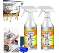 Magic Brush Pro Cleaner, Magic Degreaser Cleaner Spray, Bubble Cleaners Foam Spray,Powerful Kitchen All-Purpose Cleaners for Range Hood (2, Set)