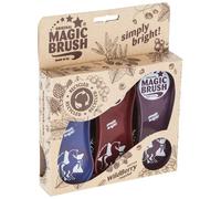 MAGIC BRUSH SET FOR HORSES 3 Pack Wildberry Limited Recycled Grooming Groom