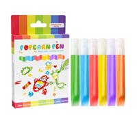 Magic Bubble Drawing Pens, Kids 3d Paint Markers for Decorative Skill Building with Washable Colourful Ink, Pen Set with 6 Colours Perfect for Ceramic Metal Wood Paper Crafts