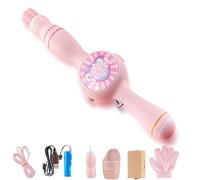 Magic Bubble Wand Colorful Magic Smoke Bubble Wand Elastic Bubble Mist Wand Mist Bubble Machine for Party Interactive Outdoor Fun (Pink)