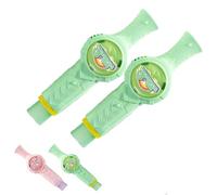 Magic Bubble Wand, Elastic Smoke Bubble Machine for Kids, Rechargeable Colorful Smoke Bubble Fog Machine with Lights & Sound, Includes Gloves & Spill-Proof Cup (Green2pcs)