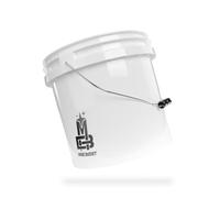MAGIC BUCKET Wash Bucket for Car Hand Wash White | 3.5 US GALLONEN Approx. 13 Litres | Compatible with Grit Guard, Detail Guardz Dirt Lock, Chemical Guys Dirt Trap, Gamma Lids Lid