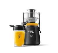 nutribullet magic bullet Centrifugal Silicone & Stainless Steel Juicer - 400W - 10-Piece Set - 470ml - Black - Compact Design & Dishwasher Safe - Juice on-the-go in Two Simple Steps