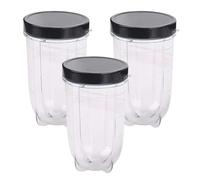 Magic Bullet Replacement Cups 250W 3pcs 16OZ with Lid