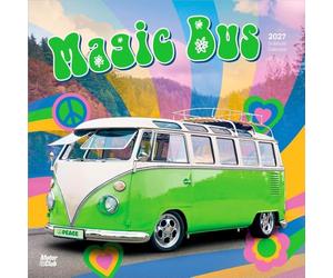 Magic Bus - Magischer Bus 2027 - 16-Monatskalender: Original BrownTrout-Kalender [Mehrsprachig] [Kalender] (Magic Bus | 2027 12 x 24 Inch (Hanging) ... Plastic-Free | Motor Club | Hippy Volkswagen)