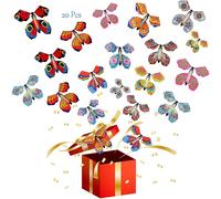 Magic Butterfly 20 Pcs Magic Flying Butterfly Card As Birthday Gifts, Surprise Gifts Performance Props
