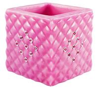 Magic Candle World Lanterns Crystal Collection Lantern Embossed and Decorated with Crystals, Wax Lanterns Reusable.Tea Light Lantern