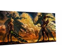 Magic Canvas Art - Pictures League of Legends Yasuo Riven LOL Canvas 1 Piece High Quality Art Print Modern Wall Pictures Wall Decoration Design Wall Picture - A3719, Size: 90 x 60 cm