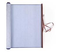 Magic Canvas Paint with Water, 30.7×15 Inch Large Water Painting Mat Reusable Water Drawing Writing Cloth Scrolls Professional Chinese Calligraphy Paper for Students Beginners Practicing (Grey)