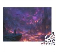 Magic Canyon 1000 Piece Jigsaw Puzzle Paper for Adults Purple Sky Jigsaw Puzzle for Family Relaxing Focus Gift 70x50cm/1000pcs