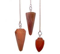 Magic Carnelian Gemstone Pendulum Set