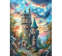 Magic Castle 500 Pcs Jigsaw Puzzle Bundle Fairy Tale Wild Animals Fantasy Family Puzzle Lovers Fun Family Game Mindful Activity Spring Durable Cardboard 500 PCS