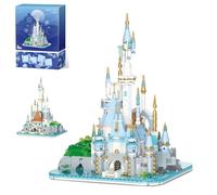 Magic Castle Building Blocks Set, 1366 PCS Mini Blocks Moonlight City Fairytale Castle Building Kits, Micro Architecture Bricks Model Toys Collectible, Gifts for Kids and Adults