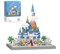 Magic Castle Building Blocks Set, 986 PCS Mini Blocks Elf Castle Building Kits, Micro Architecture Bricks Model Toys Collectible, Gifts for Kids and Adults