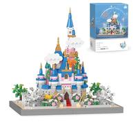 Magic Castle Building Blocks Set, Mini Elf Castle Building Kits, Micro Collectible Architecture Bricks Model Toys, Gifts for Kids and Adults, 986 PCS