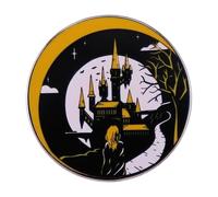 Magic Castle Moon Ghost Cartoon Enamel Brooch for Hoodie and Backpack, Normal, Non-precious metal