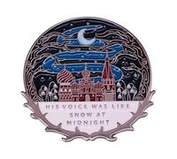Magic Castle Moon Ghost Cartoon Enamel Brooch for Hoodie and Backpack, Normal, Non-precious metal