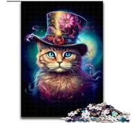 Magic Cat 1000 Piece Jigsaw Puzzles for Adults Gifts, Suitable for Ages 14 And Up Toy Wall Decor Birthday And Unique Gifts (50x75cm)