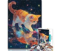 Magic Cat 1000 Pieces Jigsaw Puzzles For Teens And Adults,Stress Reliever Difficult Challenge Enhance Love between Couples 50x75cm