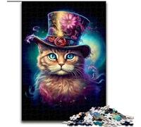 Magic Cat Jigsaw Puzzles for Adults 1000 Piece Puzzle, Pattern Assembly Fun at Home Activities, Birthday Present,Travel Gifts (26x38cm)