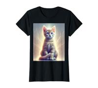 Magic Cat Power - Graceful Cat with Luminous Eyes T-Shirt
