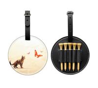 Magic Cat Special Printed Golf tee Storage Bag - Portable Hanging Buckle Design