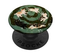 Magic Cats Funny Cat On Black Vortex Cute Kitten Vintage PopSockets Adhesive PopGrip