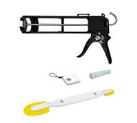 Magic Caulking Gun No Drip Silicone Applicator with Nozzel Cap Cutter and Finishing Pad