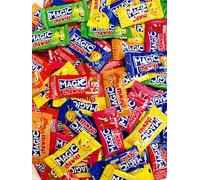 Magic Chews - 1kg bag - Approx 105 Mini Chews - Fruit Flavour Stripes Sweets - Individually Wrapped - Party Bag Sweets