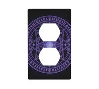 Magic Circle Unbreakable Polycarbonate Switch Plate-1 Gang Screwless Wall Plate for Home Office