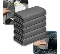 Magic Cleaning Cloths for Glass, Thickened Magic Cleaning Cloth-5/10PCS Reusable Microfiber Rags for Window, Mirror, Car, Stainless Steel - Streak Free, Lint Free, Super Absorbent(5pcs)