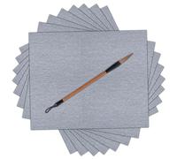 Magic Cloth Water Paper, Water Writing Magic Paper Set, 8 Pcs Reusable Water Drawing Writing Cloth, 17x13 Inch No Ink Chinese Calligraphy Set, Calligraphy Practicing Tool for Beginners Practice