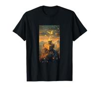 Magic Coffee Fantasy Nature Adventure Birds Autumn Serene T-Shirt
