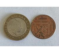 Magic Coin Unique Trick - Two Pound and Two Penny PK Coin Magic [Vanishing 2 pound and 2 penny] Close Up Trick