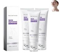 Magic Collagen Fullerene Neck Cream, Multi-Peptide Massaging Body Roller Cream, Wrinkles & Tightening, Nourishing & Hydrating, Improves Elasticity & Texture, Suitable for All Skin Types (3PCS)