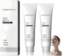 Magic Collagen Fullerene Neck Cream - Neck Skincare with Collagen Peptides, Reduces Wrinkles & Double Chin, Elevate Your Neck Care Routine, Deep Hydration Smooths Fine Lines (2Pcs)