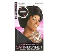 Magic Collection Breathable Satin Bonnet 2061BLA Extra Large / Black