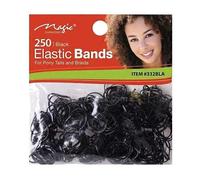 Magic Collection Clear Elastic Band Black 250 pcs