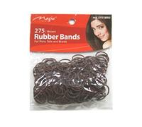 Magic Collection Elastic Rubber Bands Brown *For Pony Tails And Braids*Item no 300 BRO
