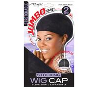Magic Collection Jumbo Stocking Wig Cap Contains 2 Caps - 2225 JBLA | Full Size Wig Cap | Ultra Thin & Expandable | Comfortable Hair Protection
