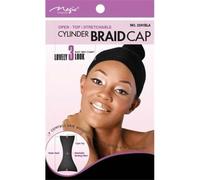 Magic Collection Stretchable Cylinder Braid Cap Black