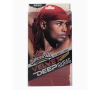 Magic Collection Superstar Velvet Deep Wave Durag 4803 Red